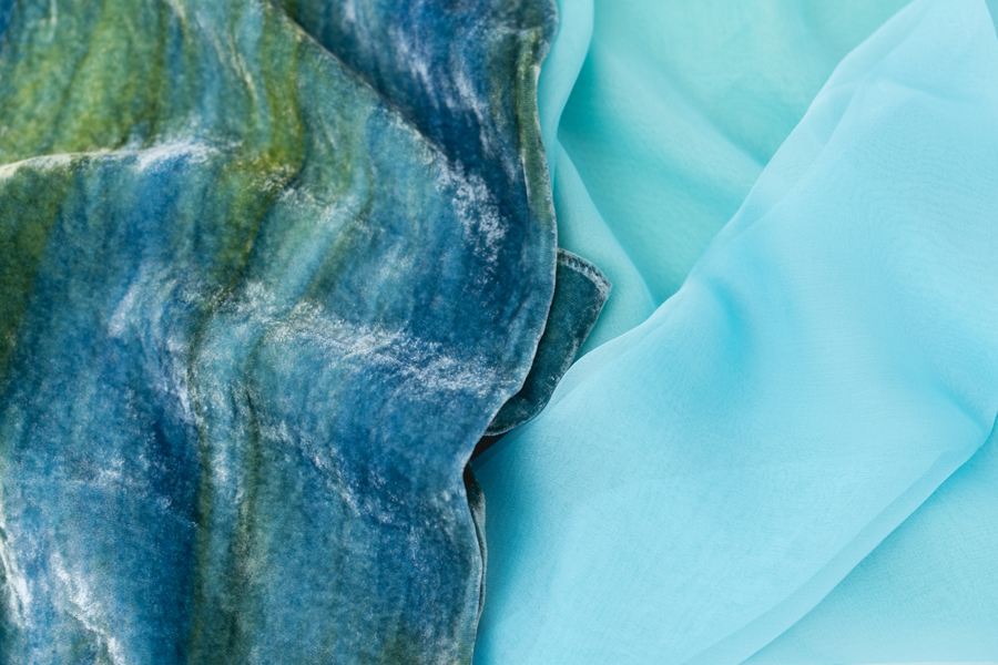 Organza y Terciopelo de Seda