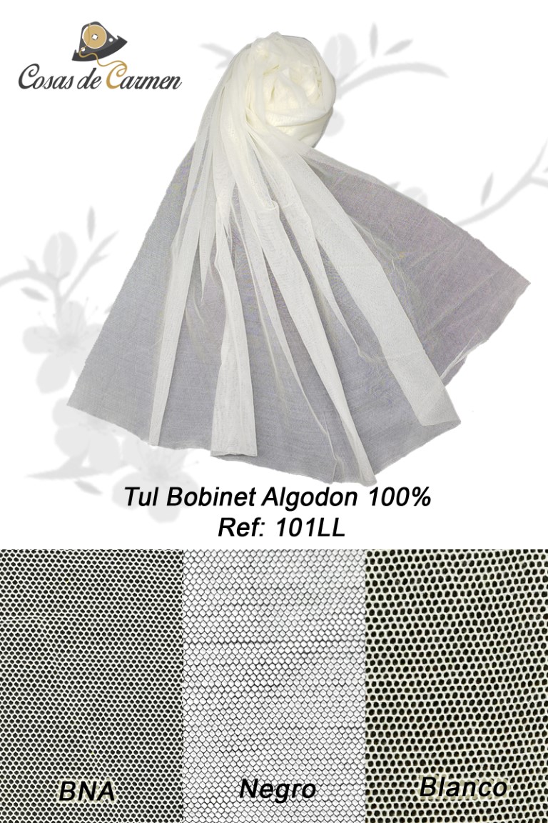 Tul Bobinet algodón y poliéster